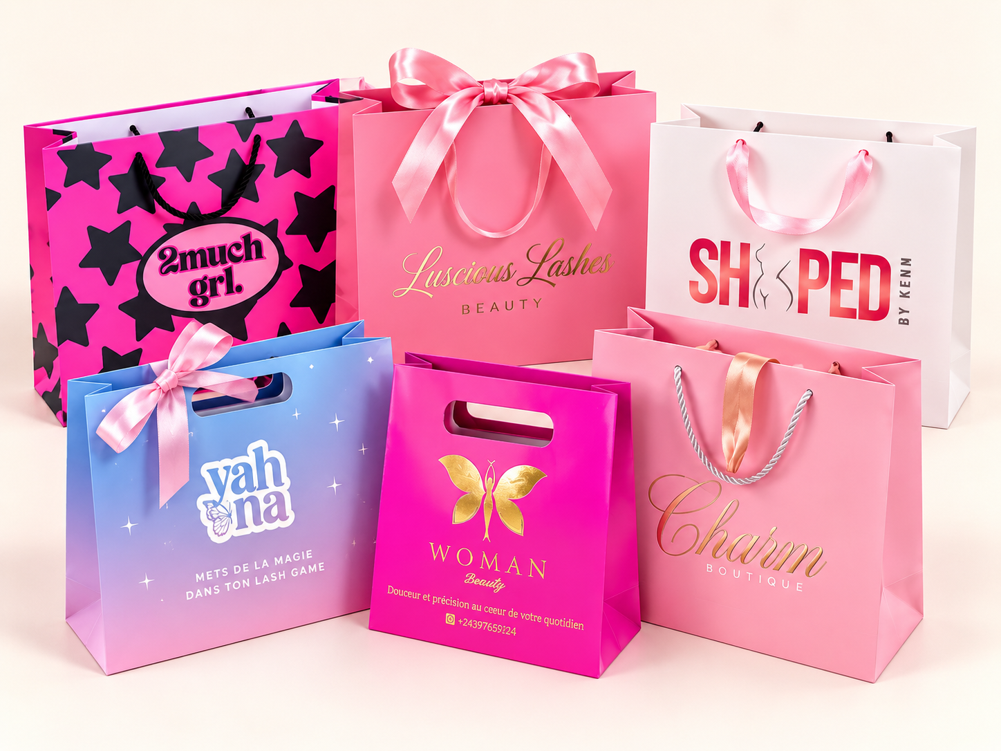 Custom printed paper bags