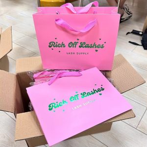 luxury custom own logo printed retail clothing packaging paper bag shopping packaging paper bag for apparel