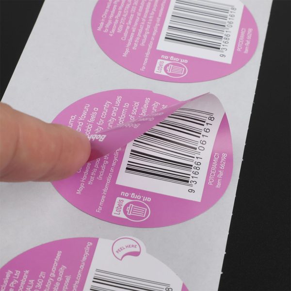 Double layer custom sealing label for packaging