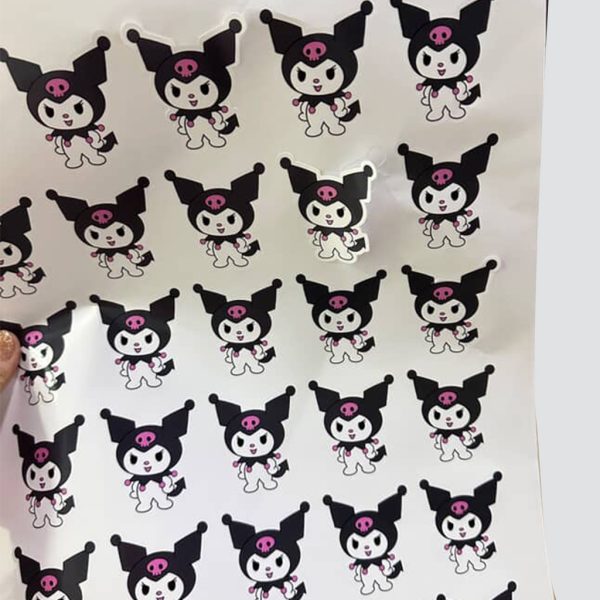 Custom adhesive sealing label for boxes