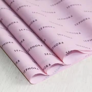 Custom printed tissue paper for packaging