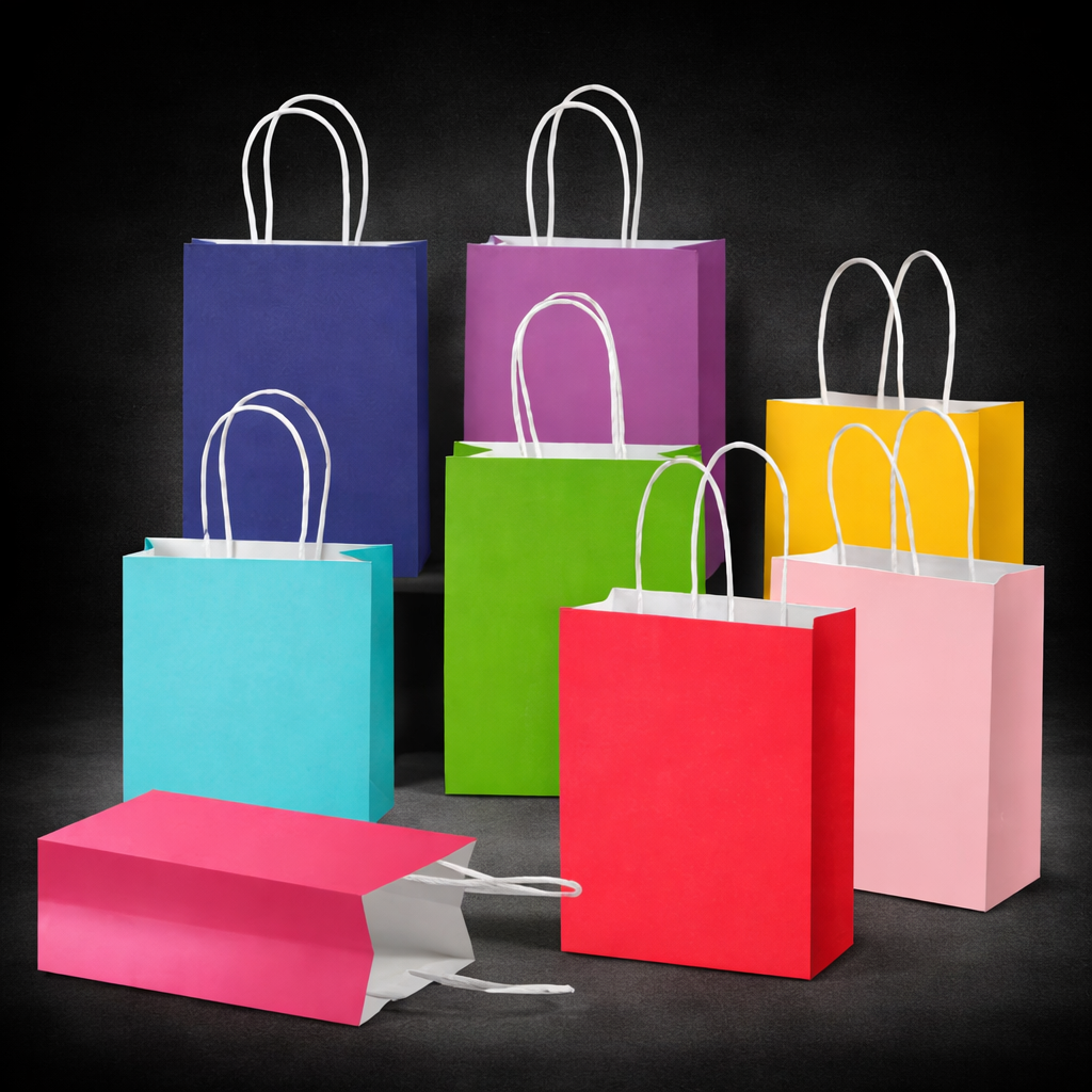 custom kraft paper bags with logo for retail packaging