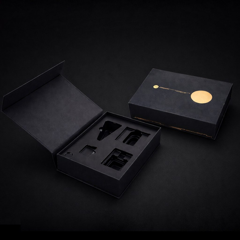 custom rigid gift box with foam insert