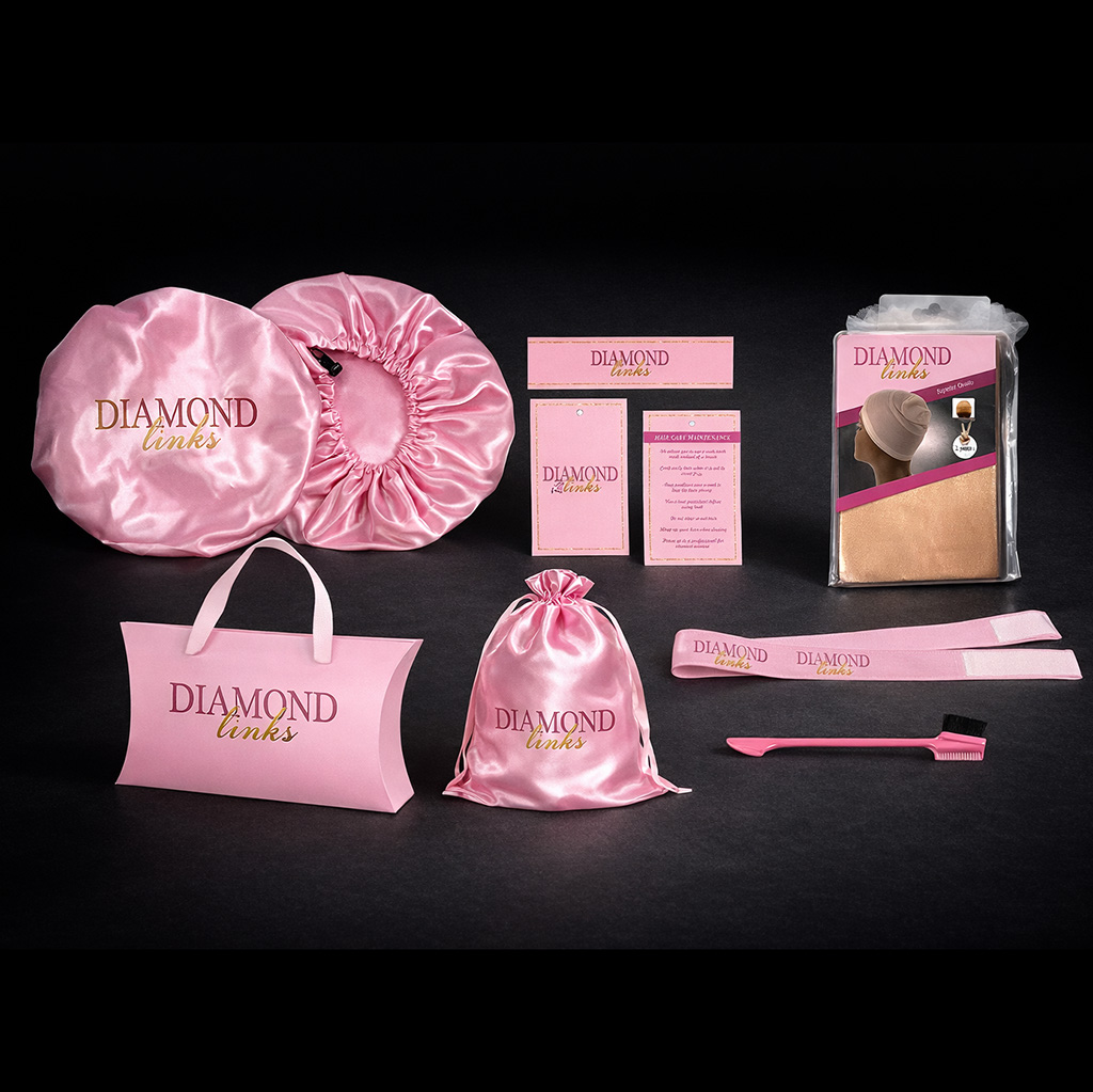 custom branding packaging set including bags, boxes and accessories